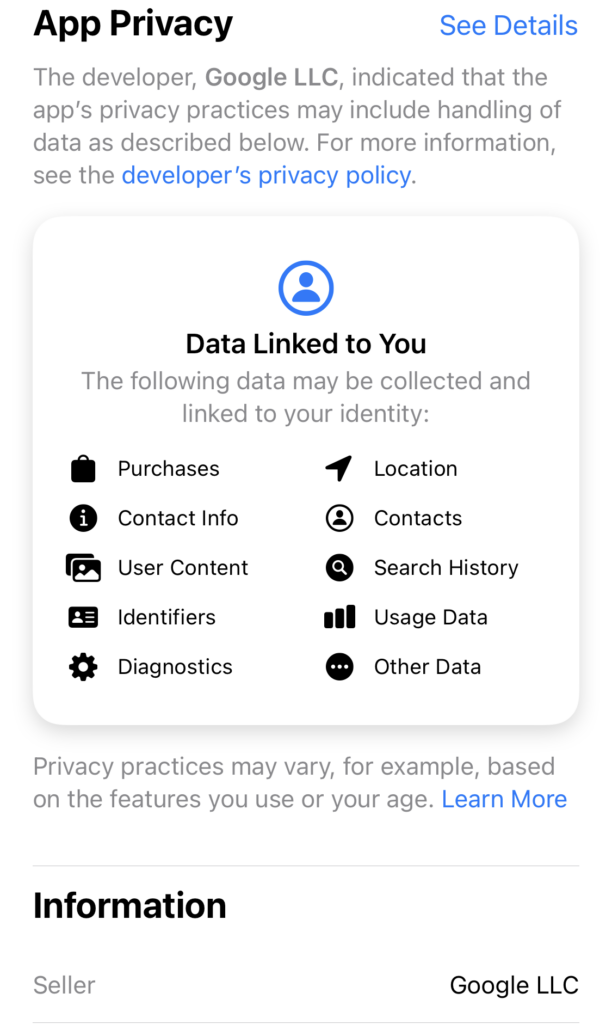 gmail ios privacy